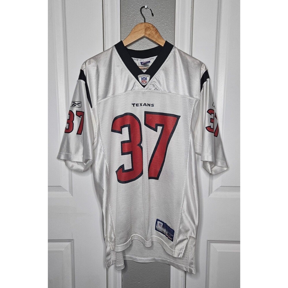 VTG Reebok NFL #37 Domanick Davis Houston Texans Football Jersey Men's Size M